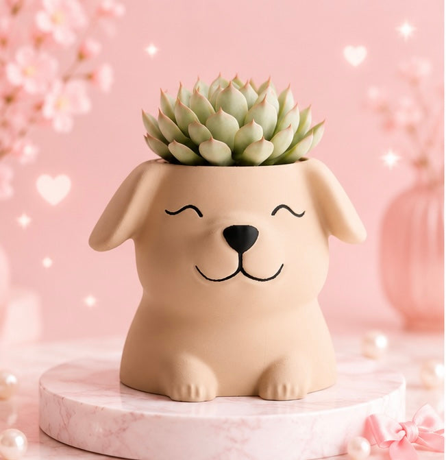 Sleepy Puppy Planter