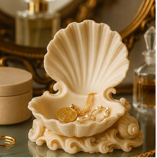 Coastal Seashell Jewelry Dish