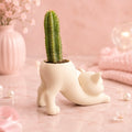 Stretching Kitty Planter