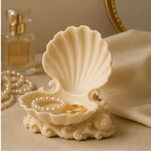 Coastal Seashell Jewelry Dish