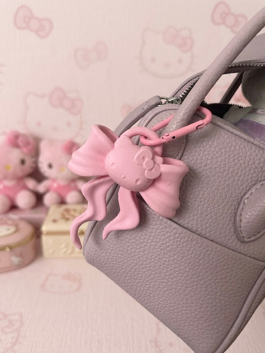 Hello Kitty Bow Bag Charm | Keychain & Purse Accessory