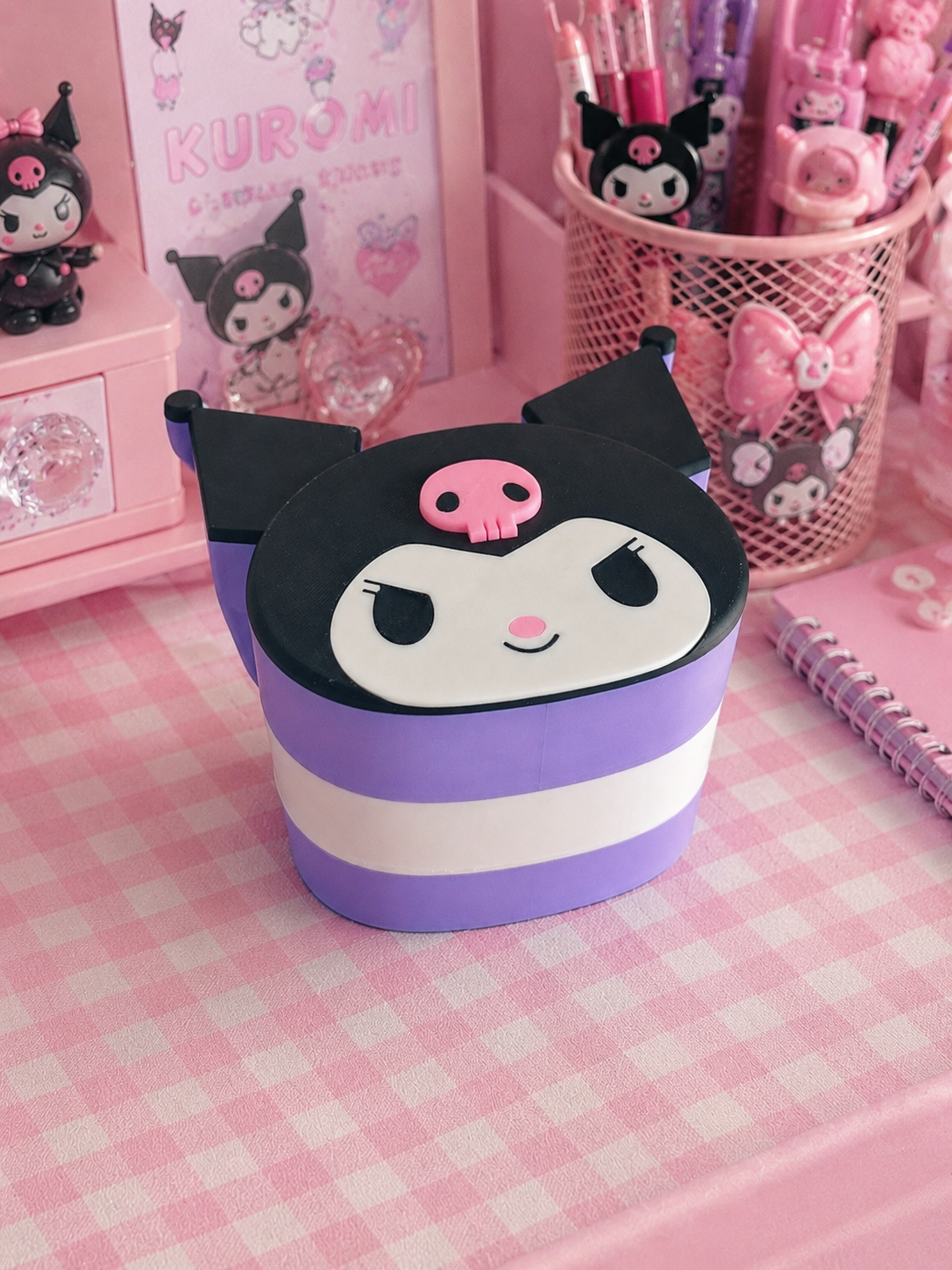 Kuromi Rotating Storage Box | Desk & Vanity Organizer
